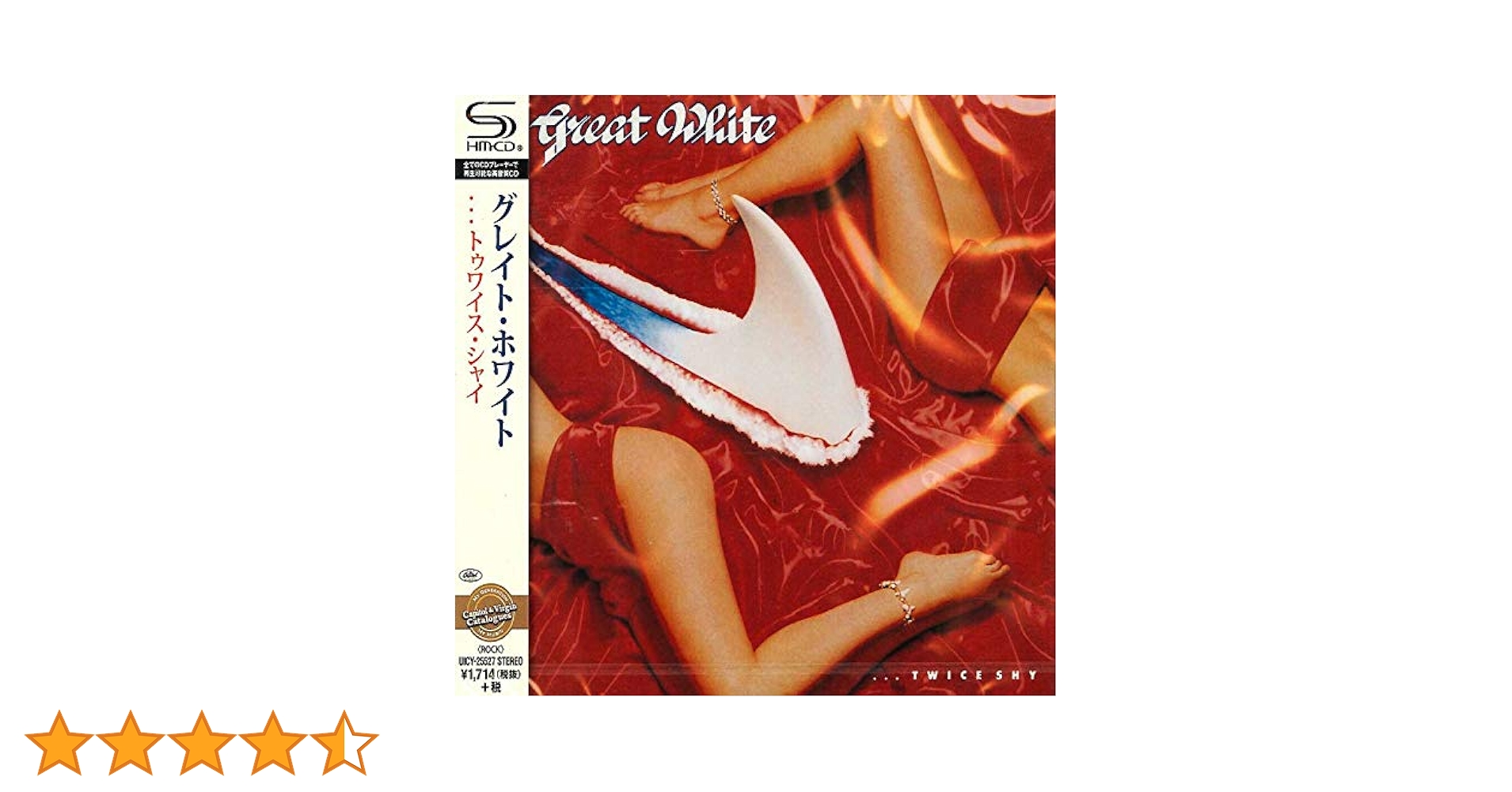 Great White / Twice Shy スコア　グレイト ホワイト Great White – Twice Shy – Cassette (Album, Club Edition